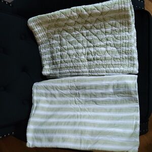 💥Nwot💥RESTORATION HARDWARE 2 Standard Quilted Pillow Shams